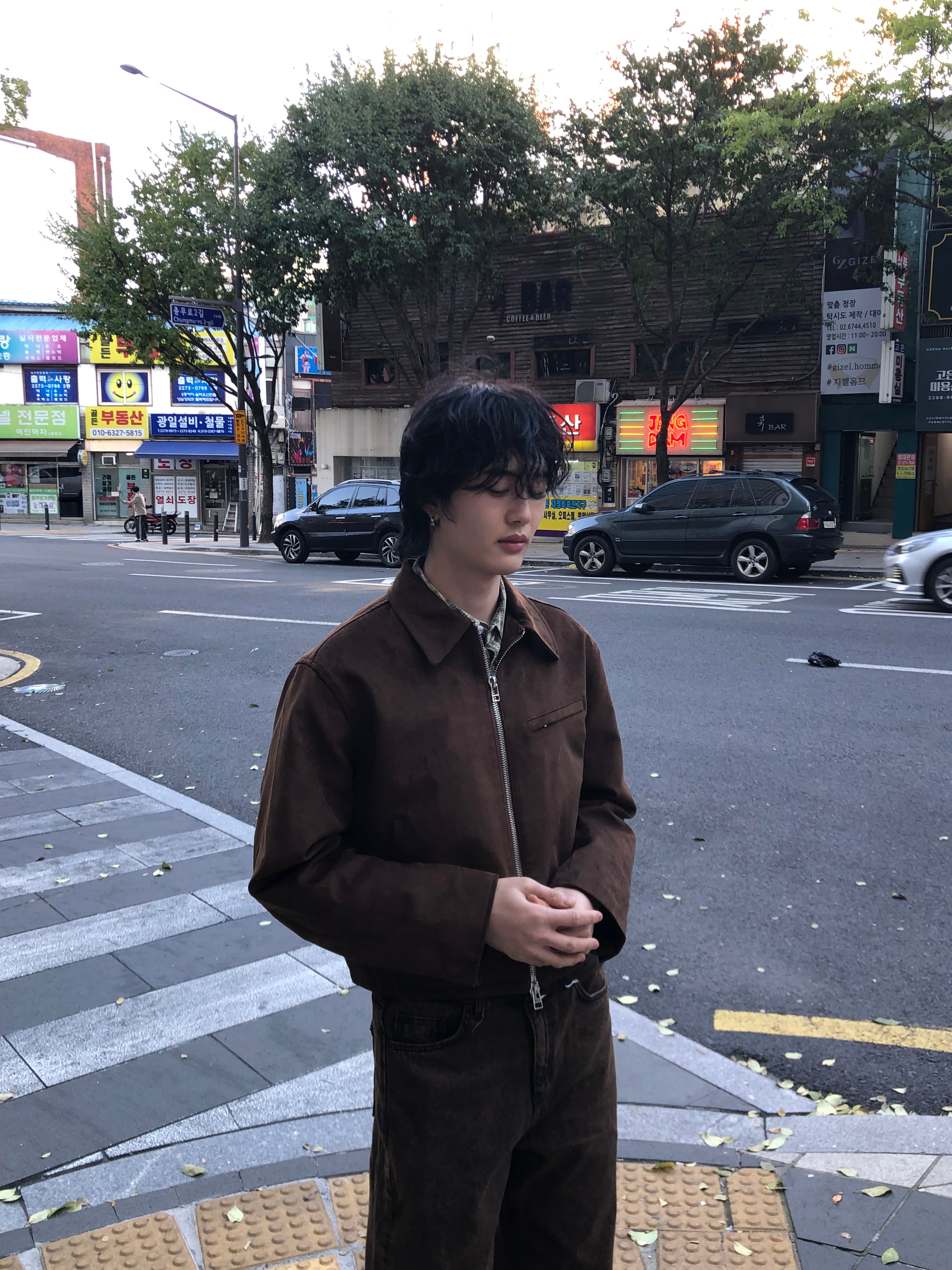 Vintage Suede Zip Jacket