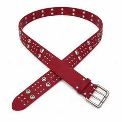 Circle-Stud Wide Belt
