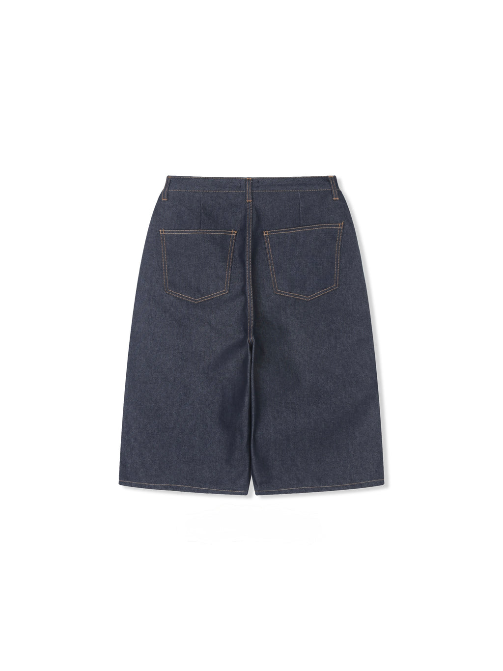 Graphic Double-Knee Denim Bermuda Shorts