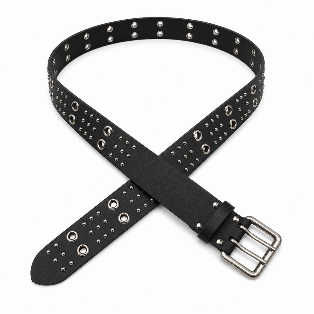 Circle-Stud Wide Belt
