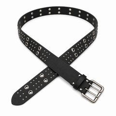 Circle-Stud Wide Belt