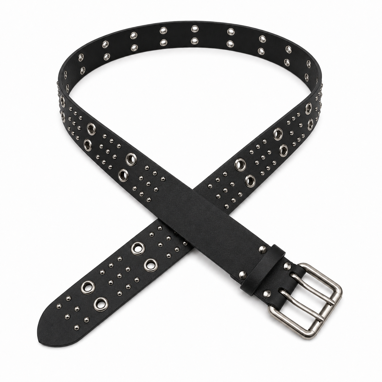 Circle-Stud Wide Belt