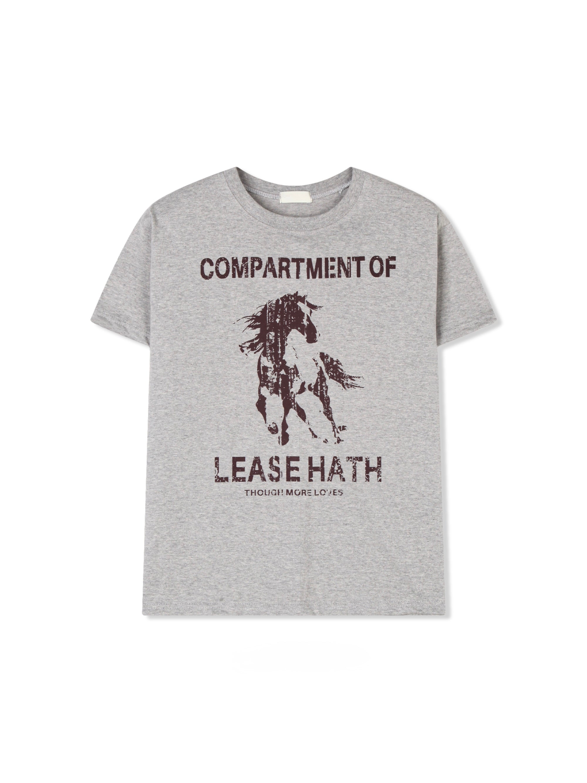 Distressed Horse Graphic Cotton Tee