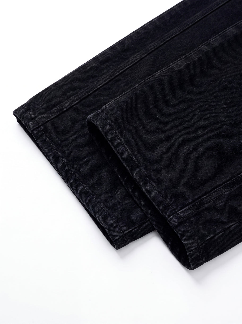 Tab-Pocket Wide Denim Pants