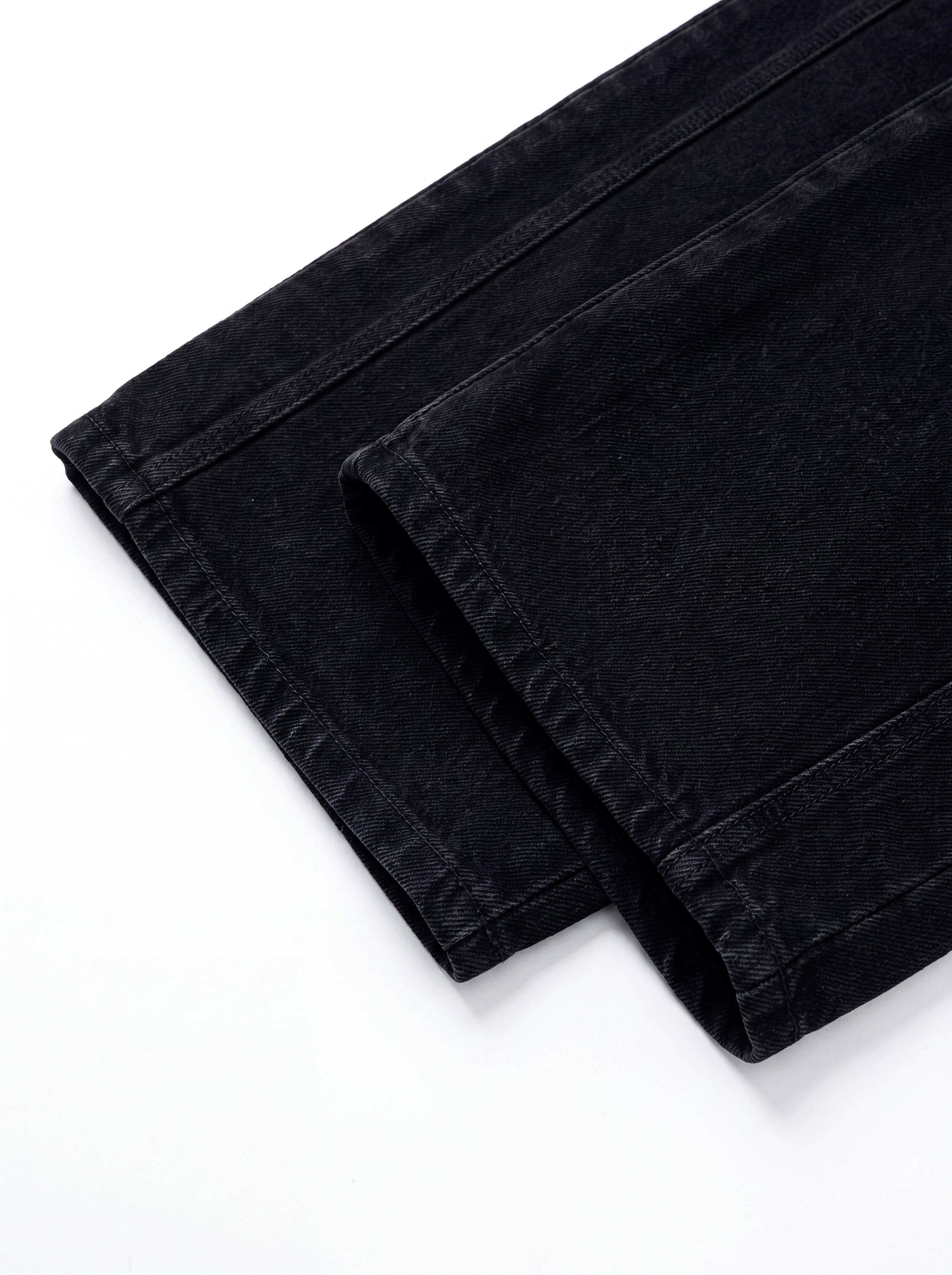 Tab-Pocket Wide Denim Pants