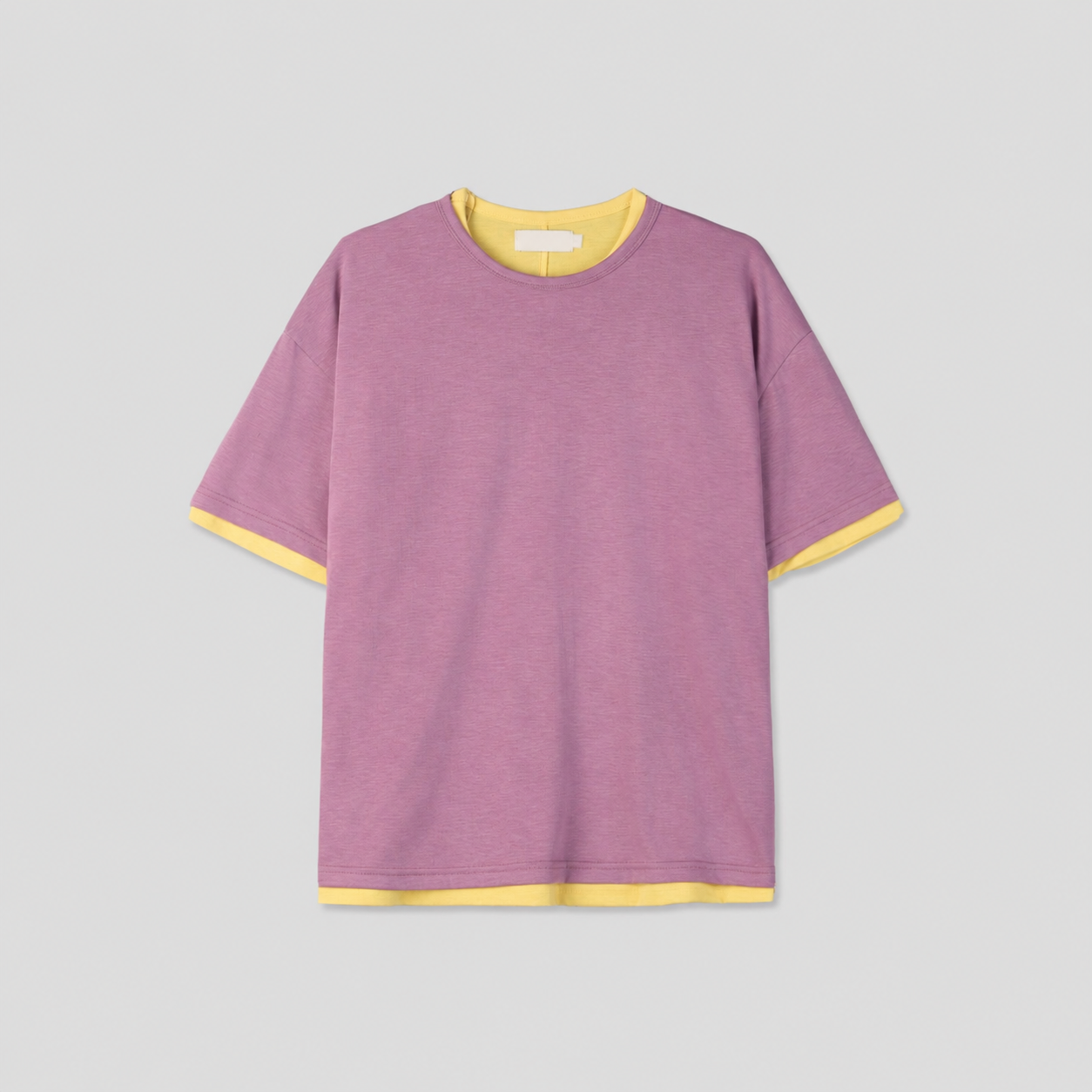 Layered-Cut Short Sleeve Tee