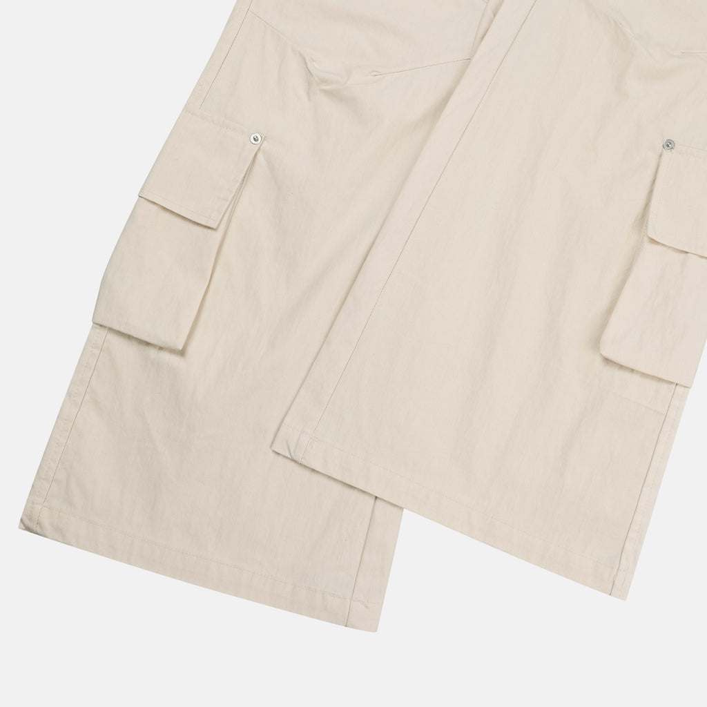 Half-Banded Cargo Bootcut Pants