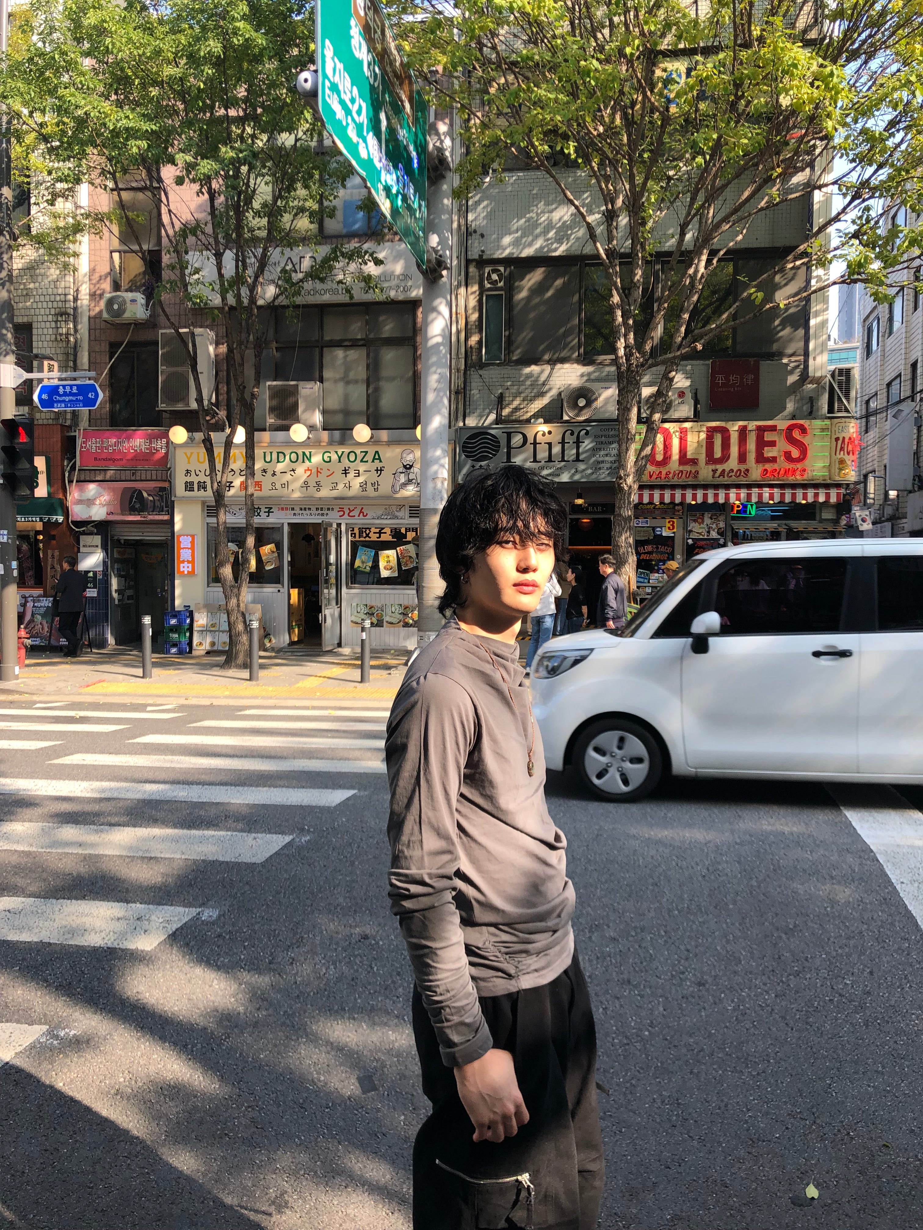 Soft Shirring Long Sleeve Top