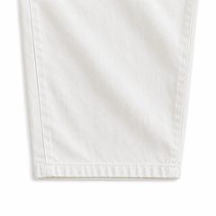 Button-Fly Layered Wide Cotton Pants