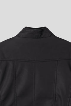 Y2k began leather biker jacket