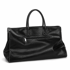 Contrast-Stitch Carryall Bag