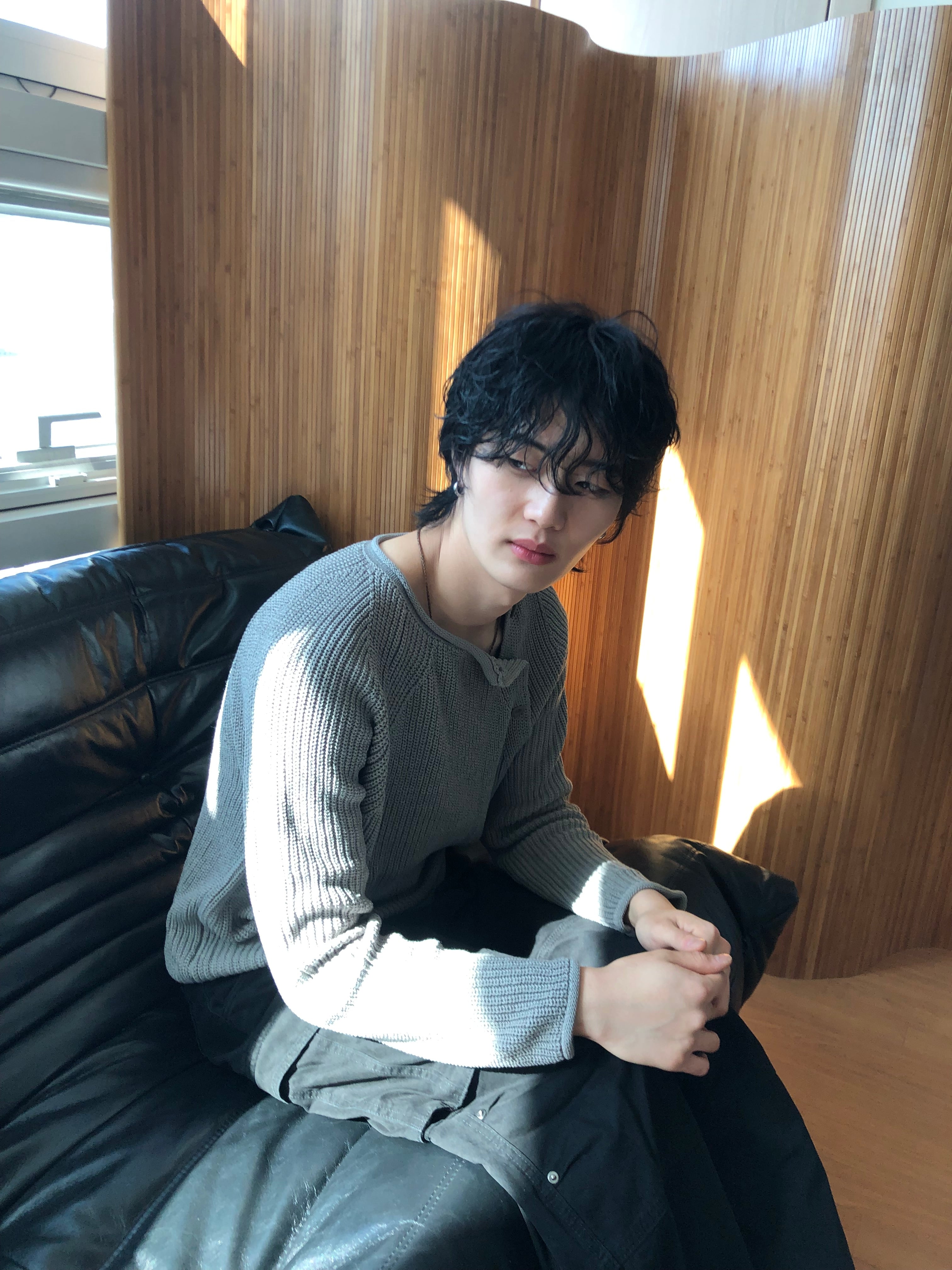 Cropped Bato Cut Henley Knit