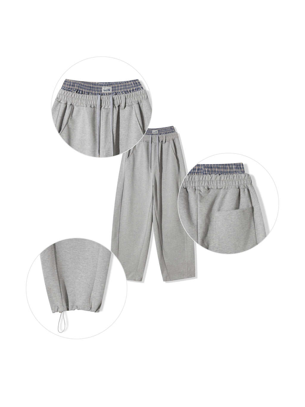 Sagged Layered Sweat Pants