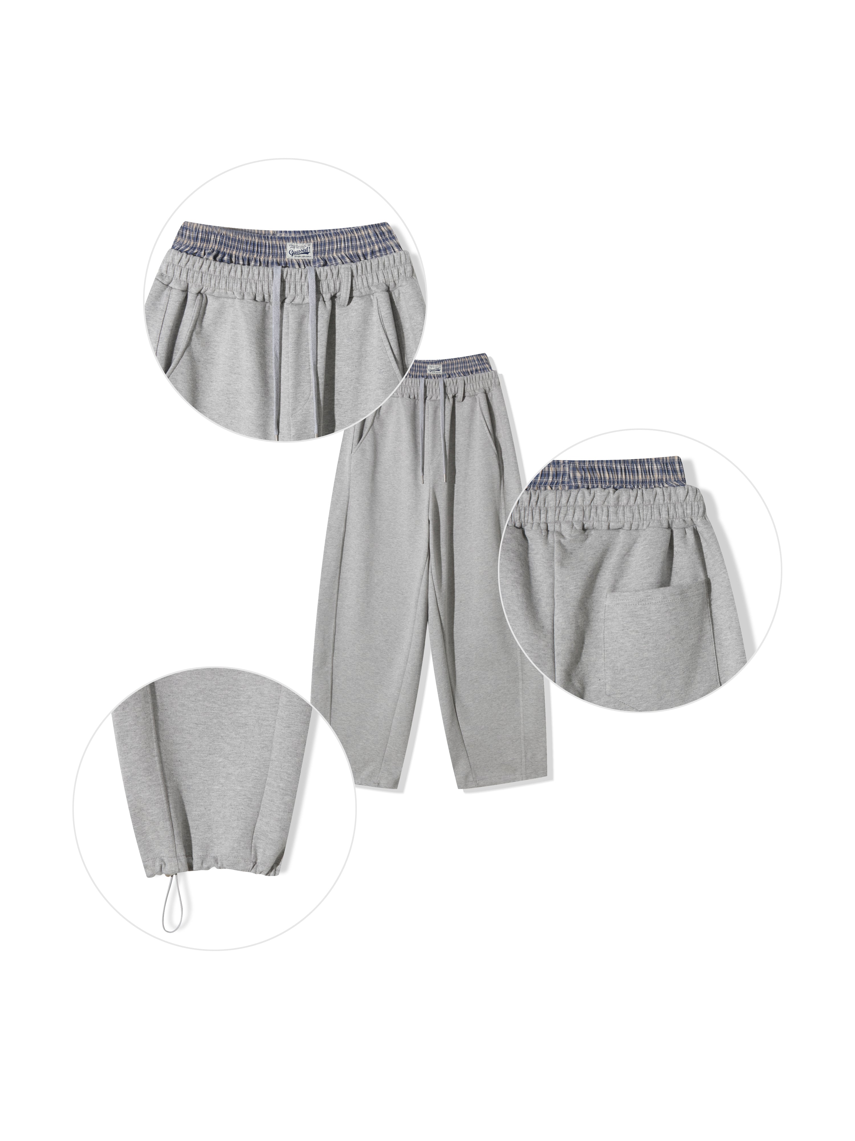Sagged Layered Sweat Pants