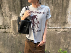 Distressed Horse Graphic Cotton Tee