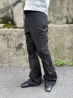 Half-Banded Cargo Bootcut Pants