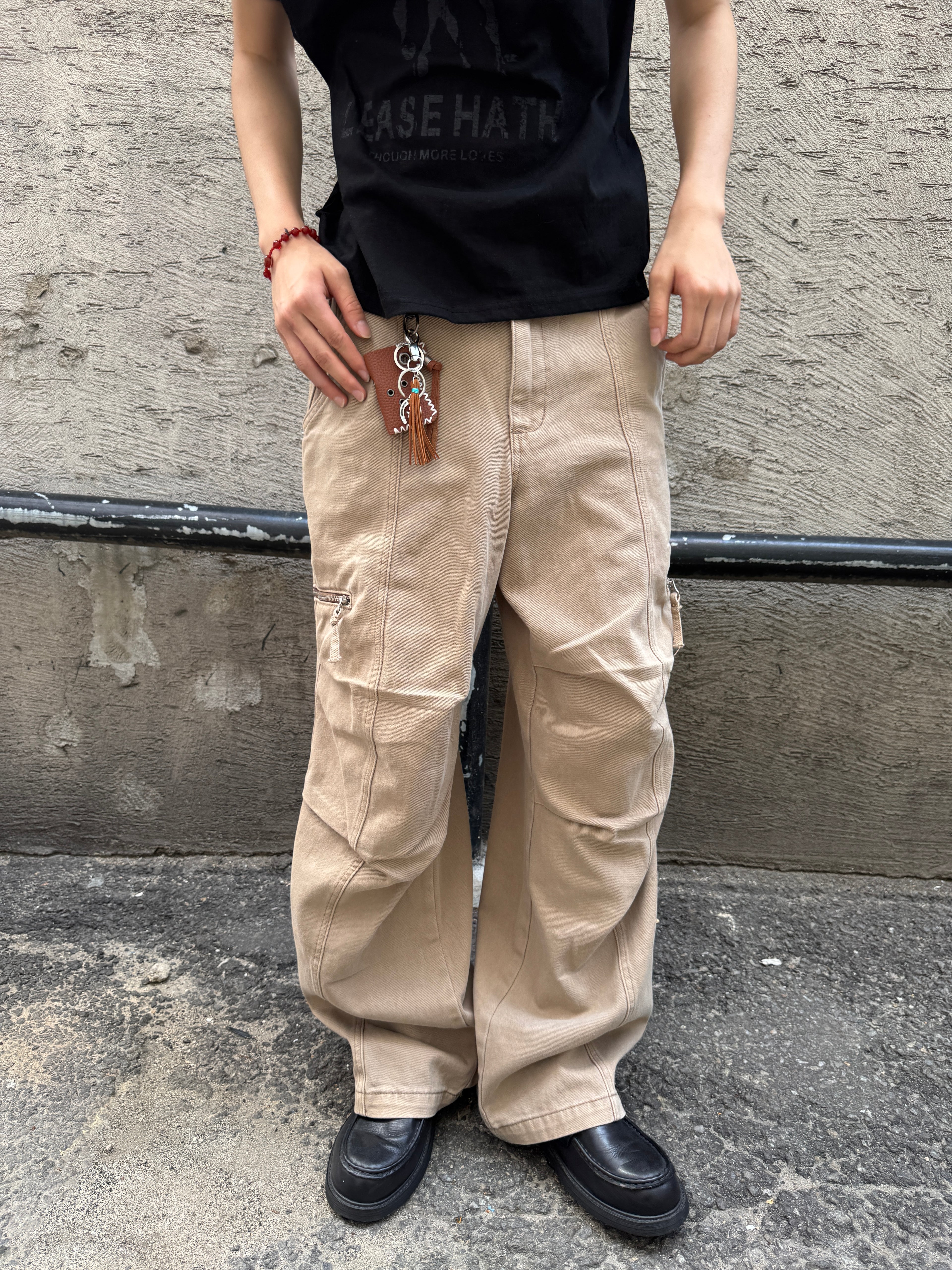 Panel-Dyed Cargo Pants