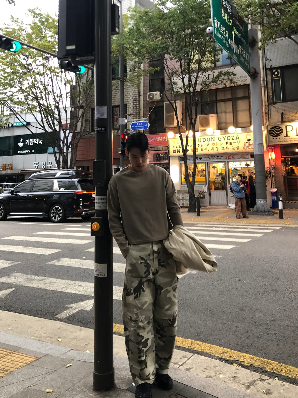 Waffle Knit Crop Long Sleeve