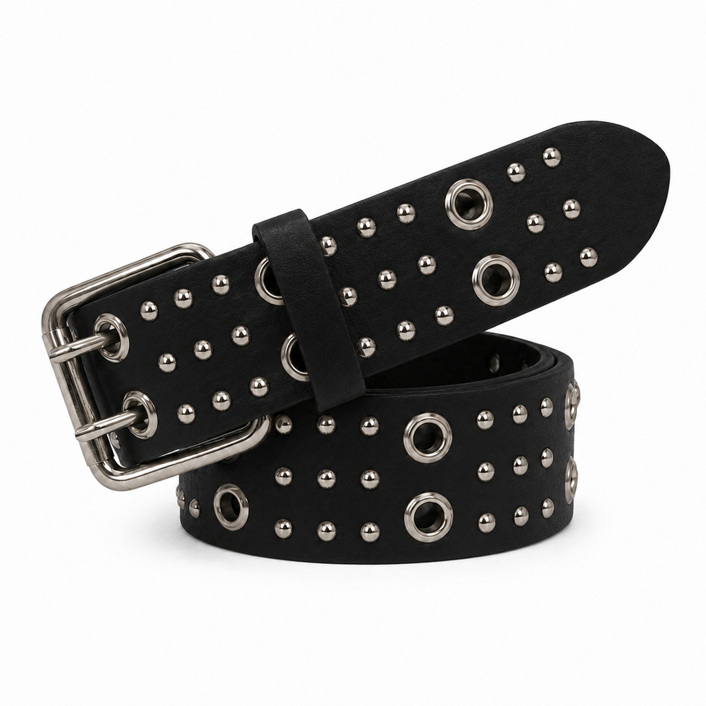 Circle-Stud Wide Belt