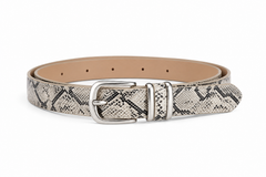 Python-Emboss Slim Belt