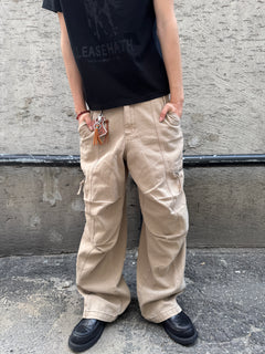 Panel-Dyed Cargo Pants