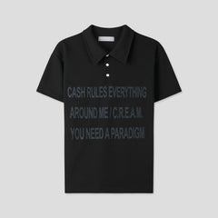 Graphic Slim-Fit Pique Polo Shirt