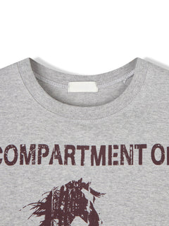 Distressed Horse Graphic Cotton Tee