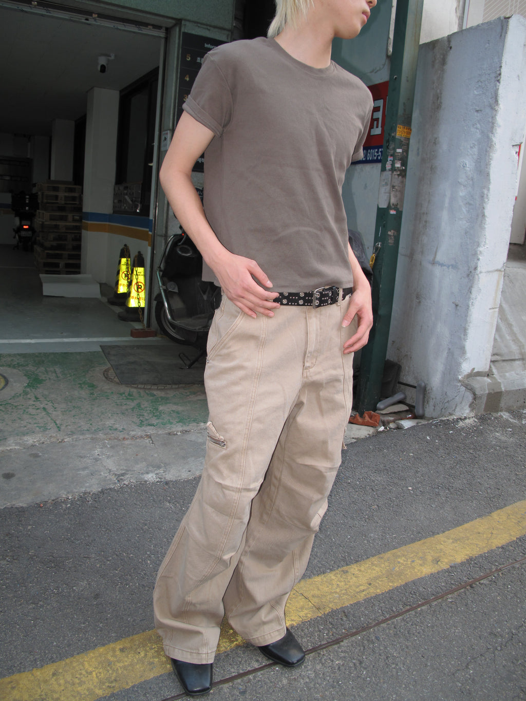 Ribbed Muscle-Fit Crew T-Shirt