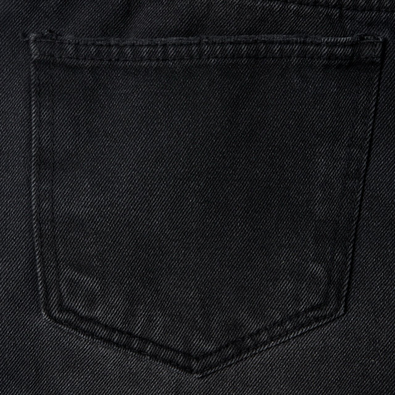 Distressed Washed Black Wide-Flare Jeans