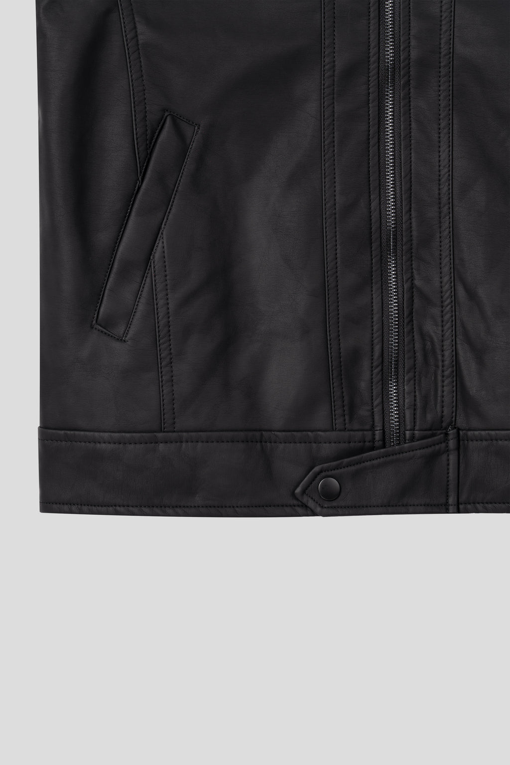 Y2k began leather biker jacket