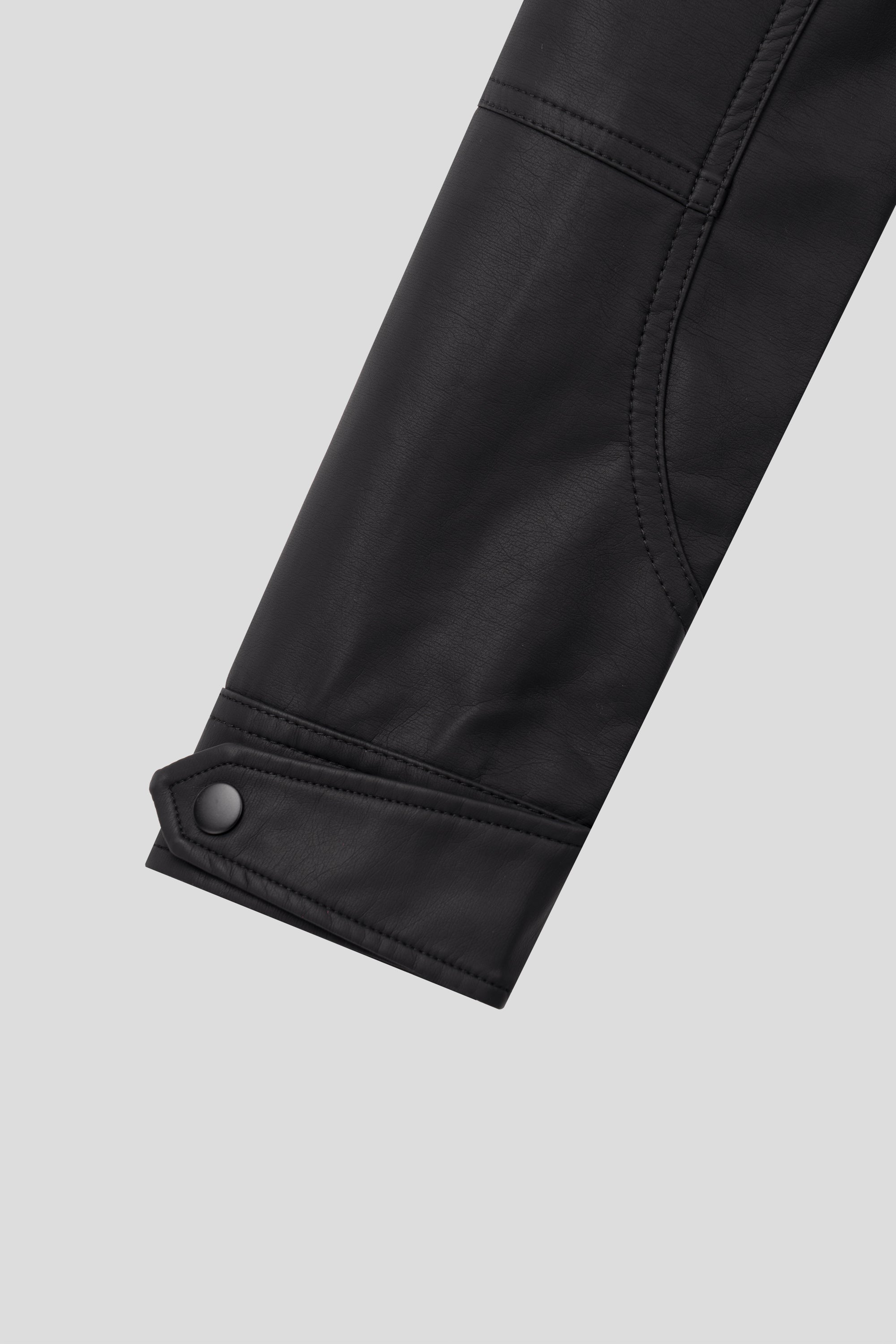 Y2k began leather biker jacket