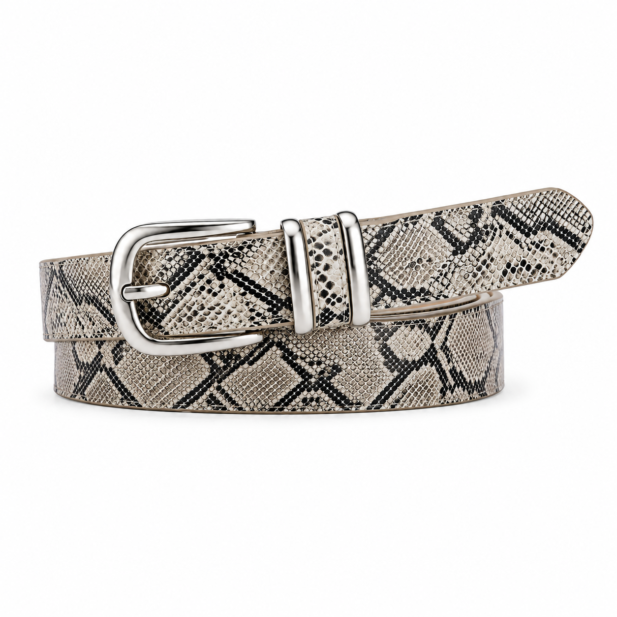 Python-Emboss Slim Belt