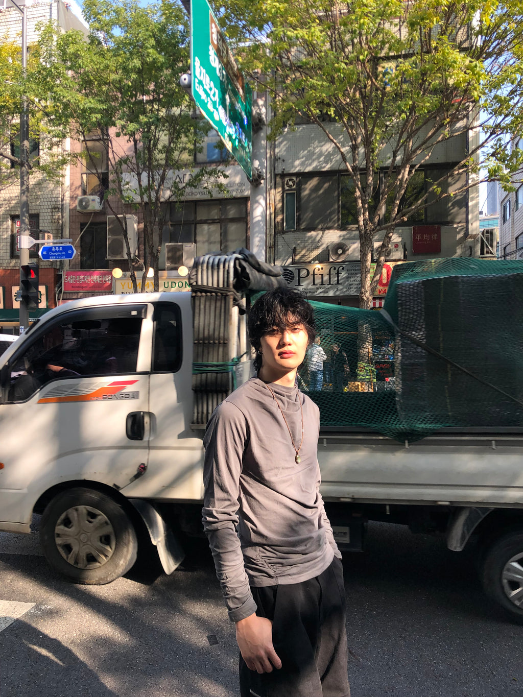 Soft Shirring Long Sleeve Top