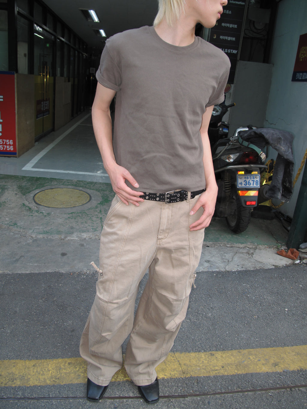 Ribbed Muscle-Fit Crew T-Shirt