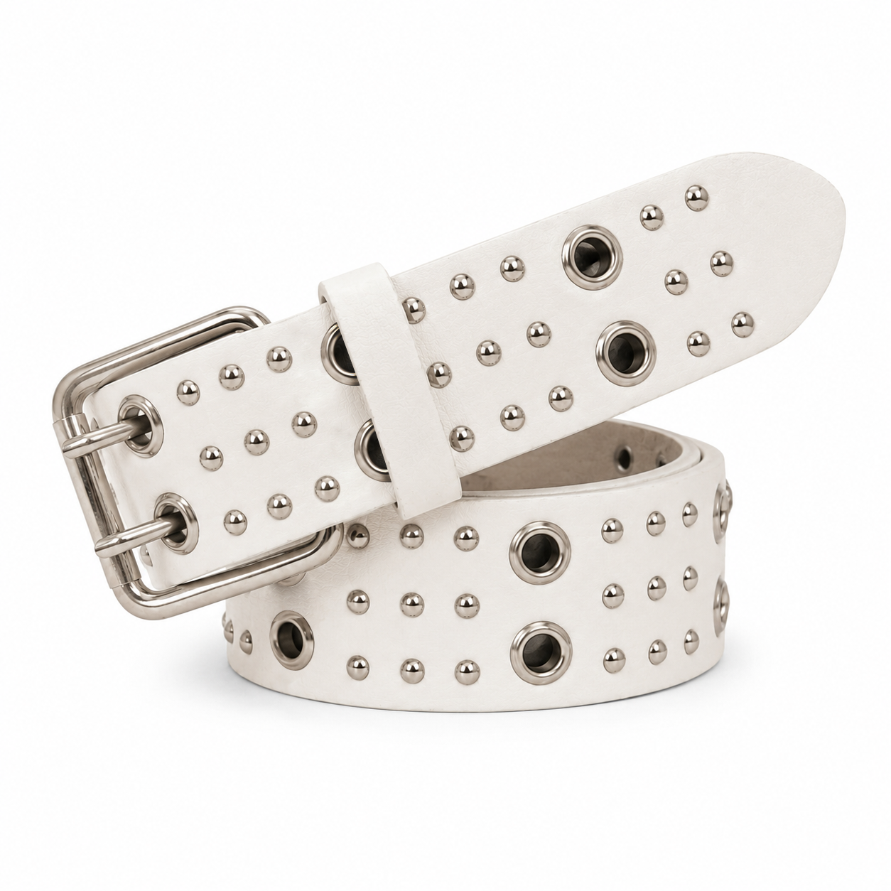 Circle-Stud Wide Belt