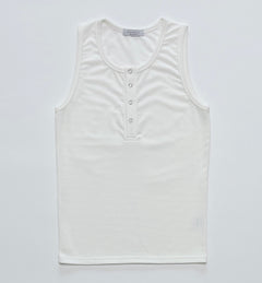 Ring-Button Henley Tank Top