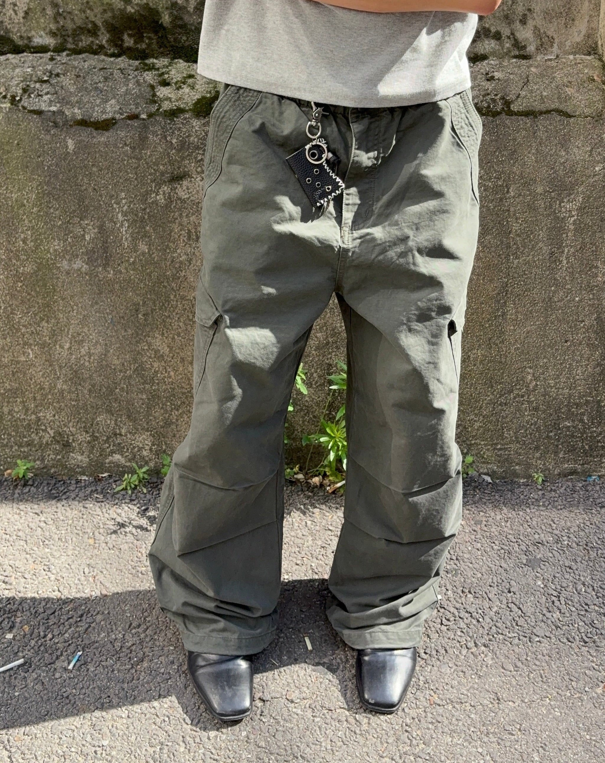 Snap-Pocket Cotton Cargo Pants