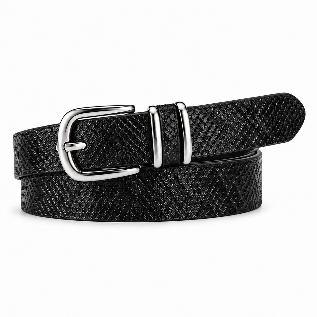 Python-Emboss Slim Belt
