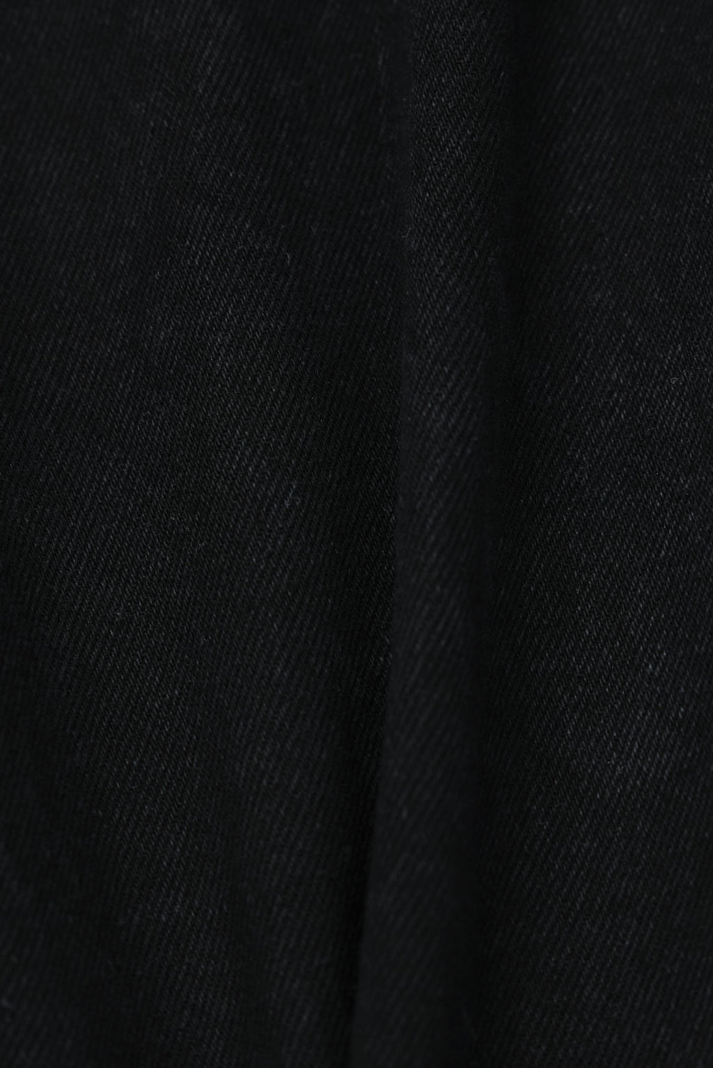 Ring-Zip Black Wide Denim Pants