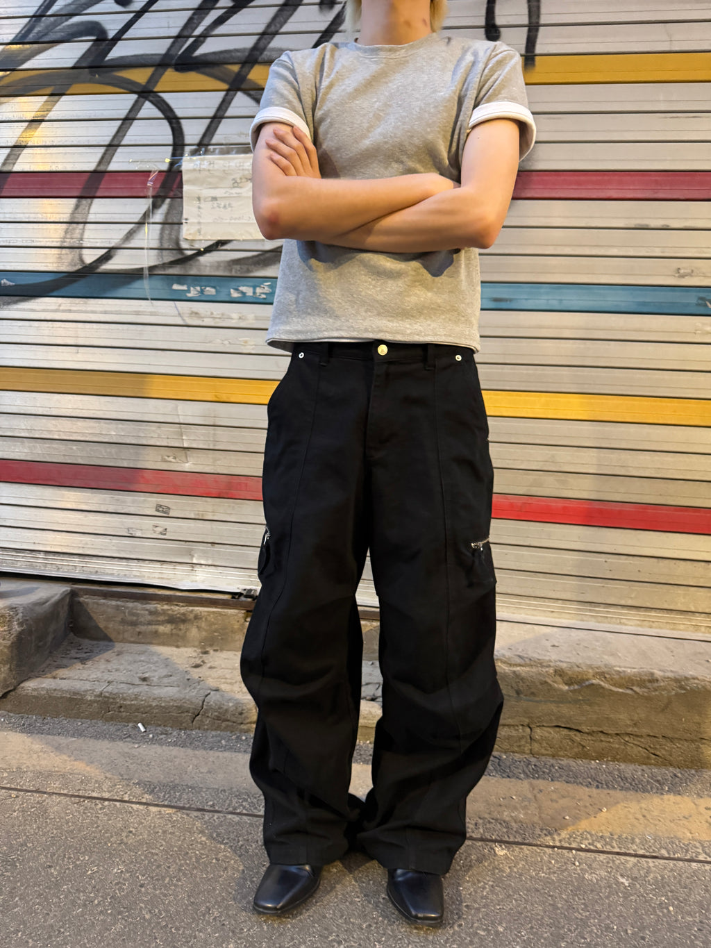 Panel-Dyed Cargo Pants