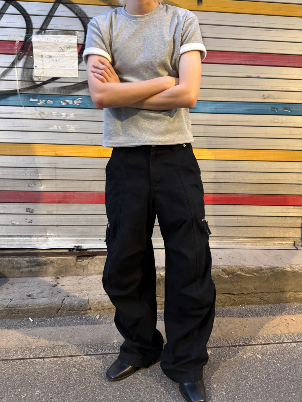 Panel-Dyed Cargo Pants