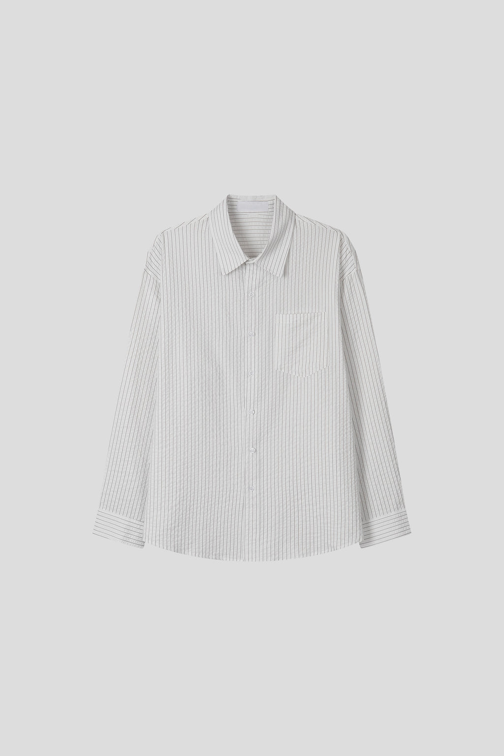 Textured Stripe Seersucker Shirt