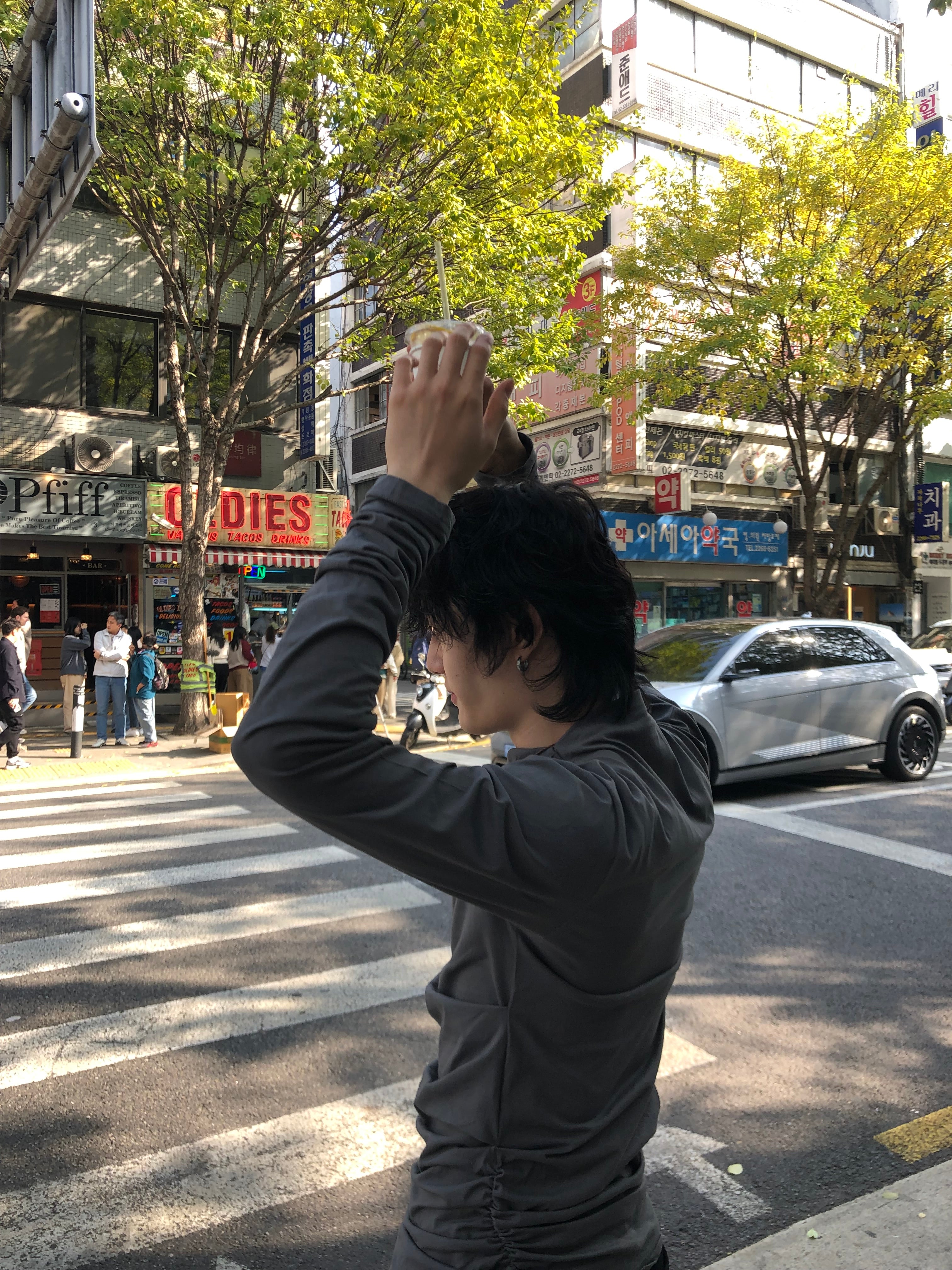 Soft Shirring Long Sleeve Top