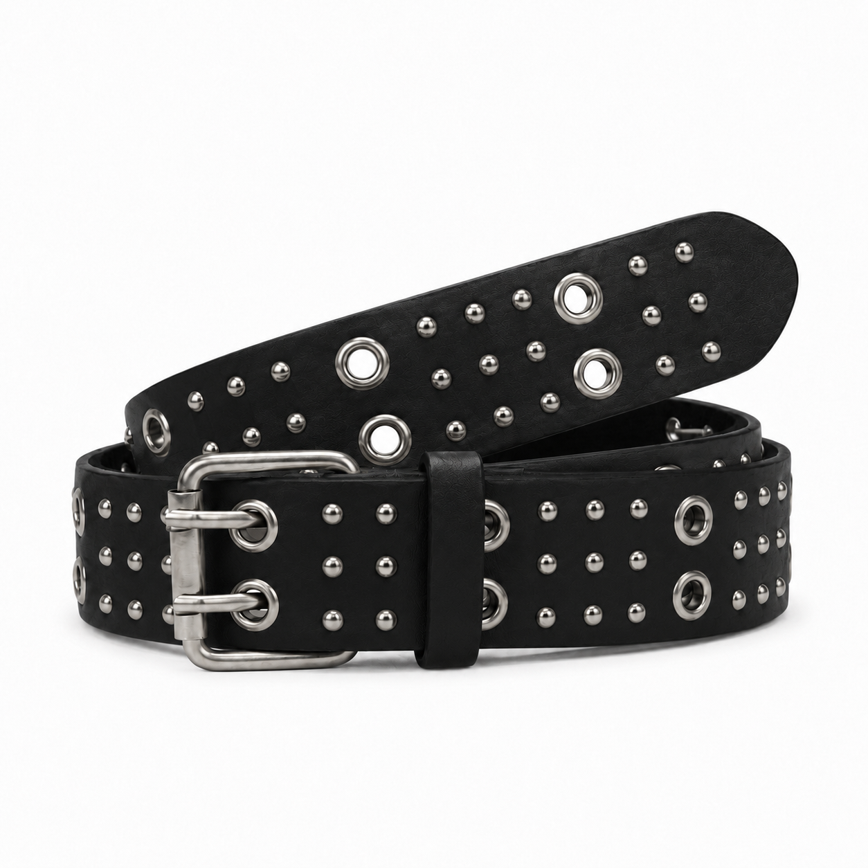 Circle-Stud Wide Belt