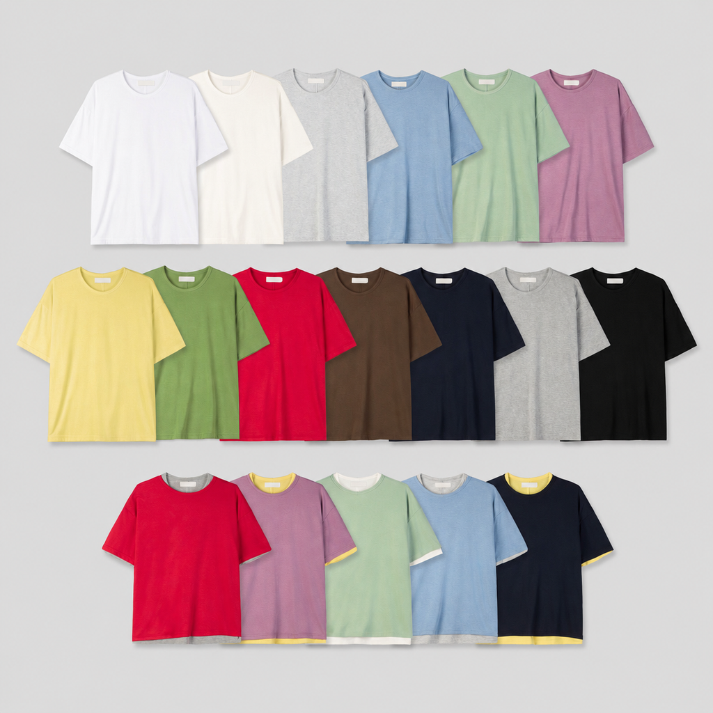 Layered-Cut Short Sleeve Tee