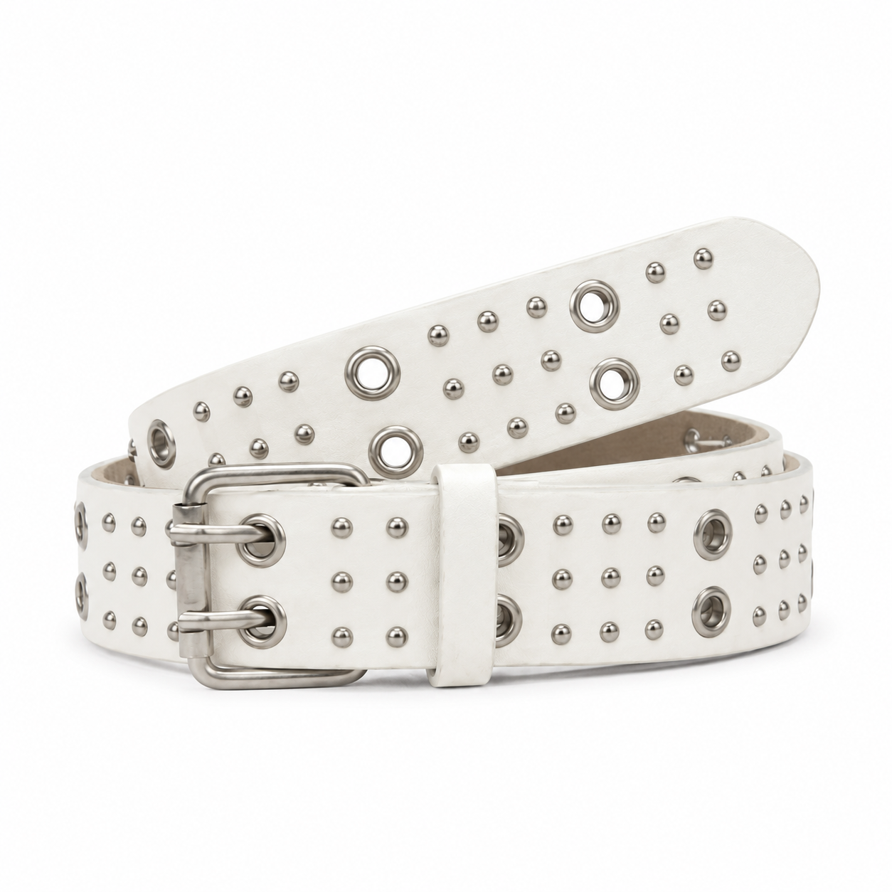 Circle-Stud Wide Belt