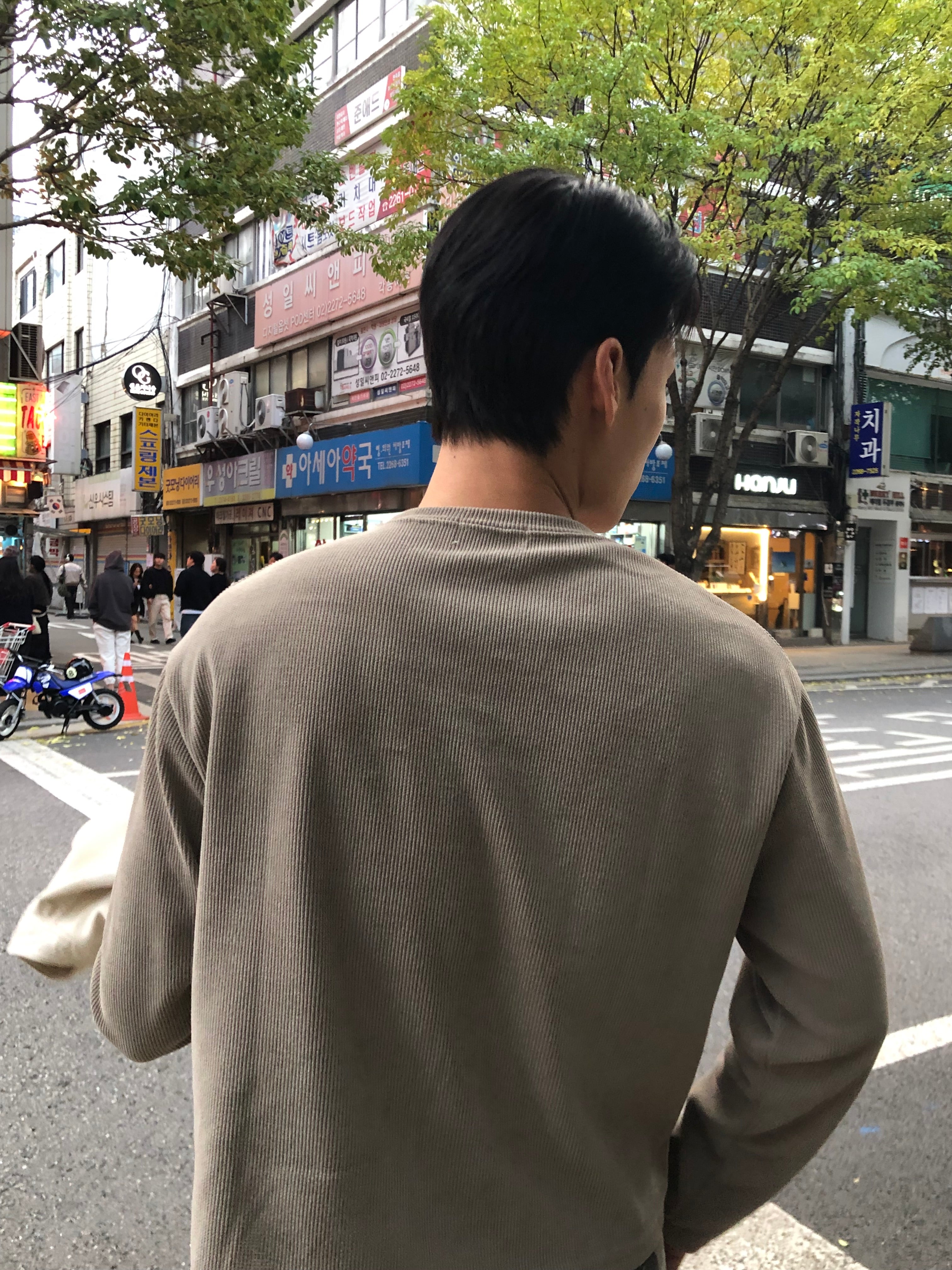 Waffle Knit Crop Long Sleeve