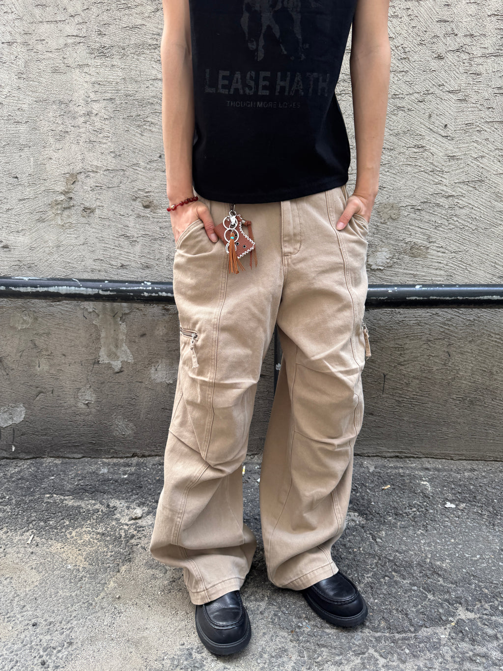 Panel-Dyed Cargo Pants