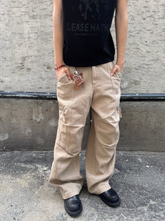 Panel-Dyed Cargo Pants