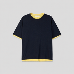 Layered-Cut Short Sleeve Tee